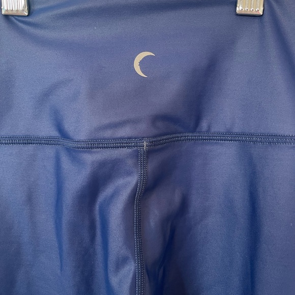 Zyia Blue Metallic Light n Tight Hi-Rise Leggings - Picture 5 of 6